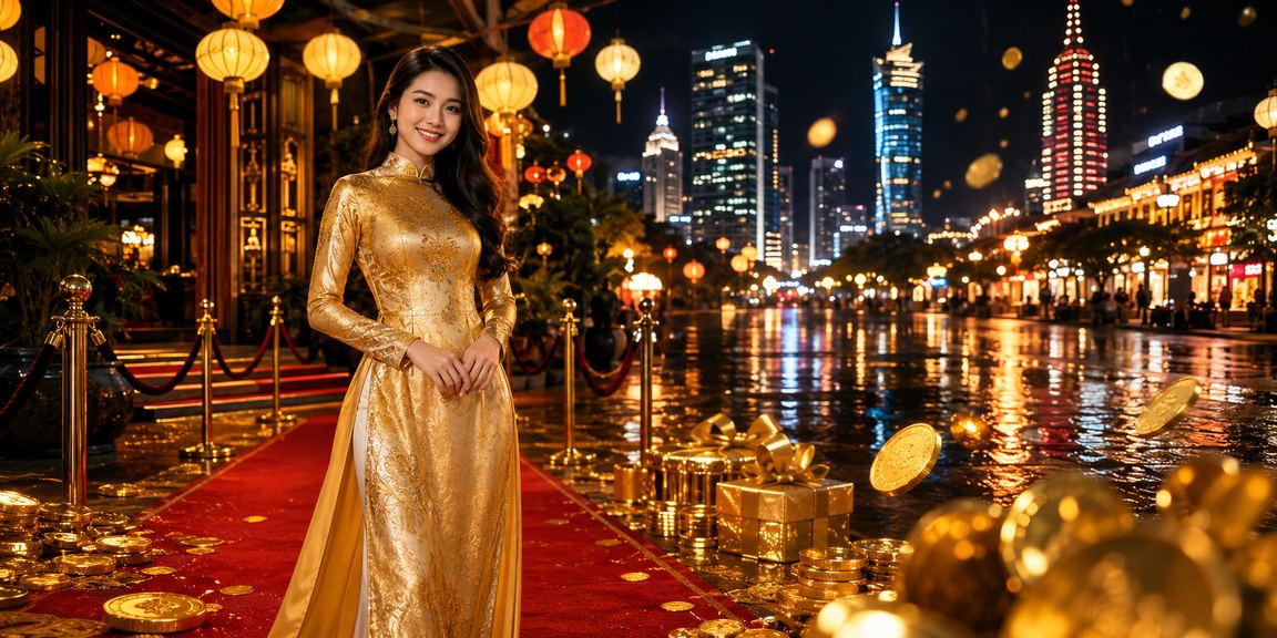 Người chơi casino trực tuyến mặc áo dài tại Hồ Chí Minh